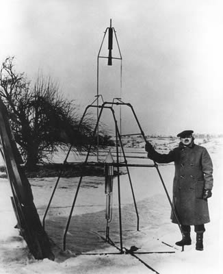 Robert Goddard  y su cohete
